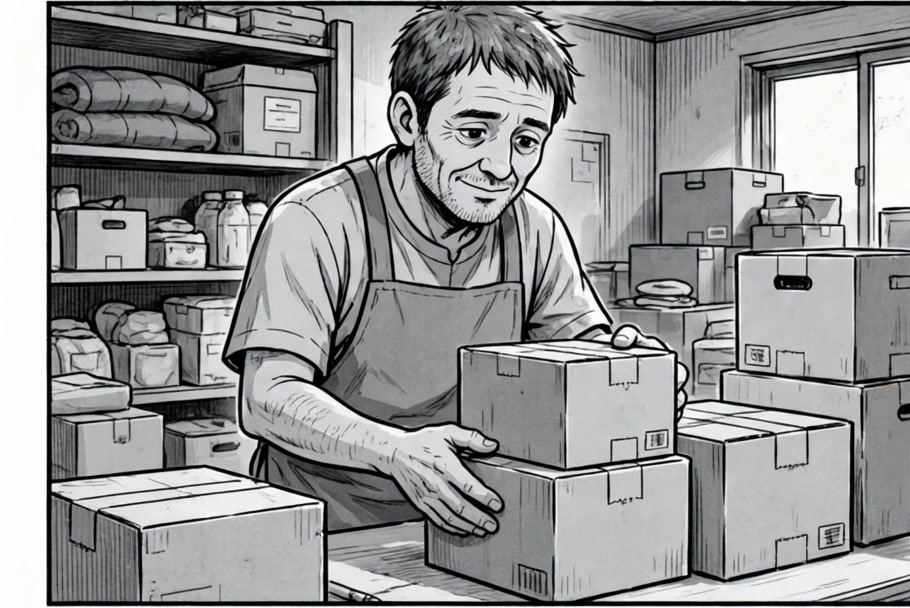 Marcus volunteers at the downtown shelter